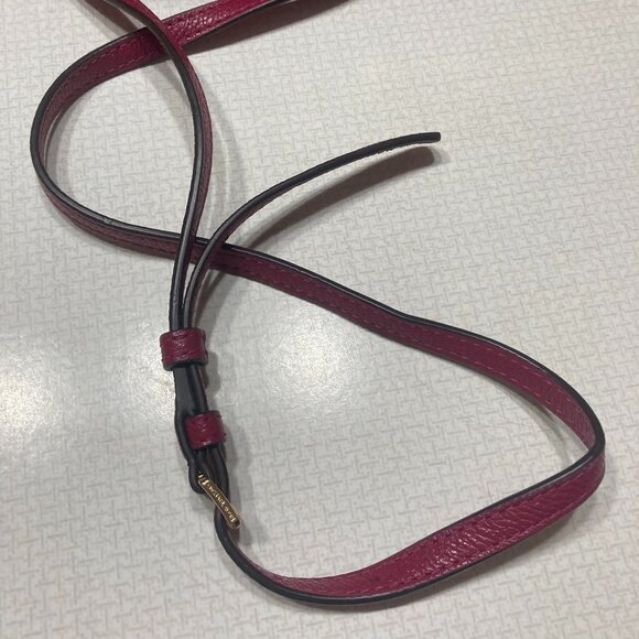 NWT Michael Kors Large Leather Crossbody in Berry color - Picture 9 of 11